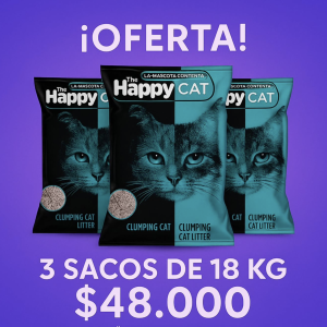 OFERTA 3 SACOS HAPPY CAT DE 18KG!